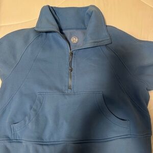 Lululemon Blue Scuba Half-Zip Pullover